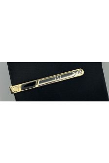Prendedor de Gravata Adulto-Dourado com Preto 11