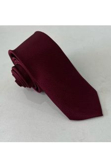 Gravata Semi Slim-Vinho Marsala