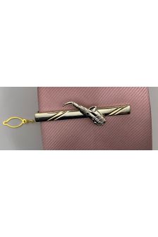 Prendedor de Gravata PREMIUM -Dourado com Preto 3