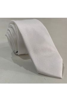 Gravata Semi Slim-Branco