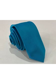 Gravata Semi Slim-Azul Petróleo