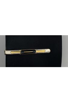 Prendedor de Gravata Adulto-Dourado com Preto 1