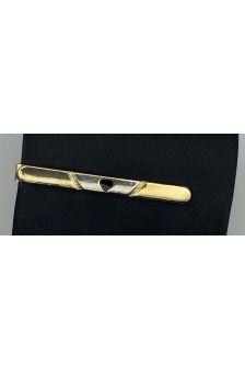 Prendedor de Gravata Adulto-Dourado com Preto 3