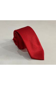 Gravata Semi Slim-Vermelho