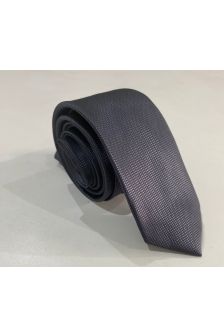 Gravata Semi Slim-Cinza Escuro