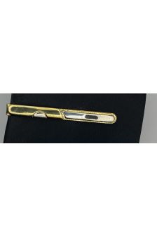 Prendedor de Gravata Adulto-Dourado com Preto 4