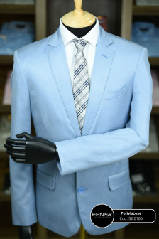 Terno Poliviscose Azul Claro 52.0100