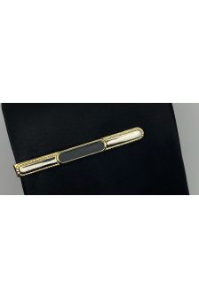 Prendedor de Gravata Adulto-Dourado com Preto 5