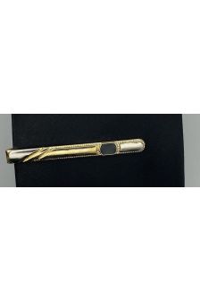 Prendedor de Gravata Adulto-Dourado com Preto 6