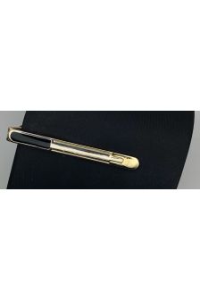 Prendedor de Gravata Adulto-Dourado com Preto 7