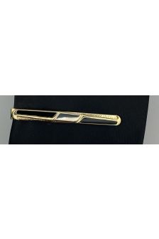 Prendedor de Gravata Adulto-Dourado com Preto 8