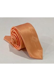 Gravata Semi Slim-Bege Escuro