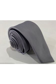 Gravata Semi Slim-Cinza