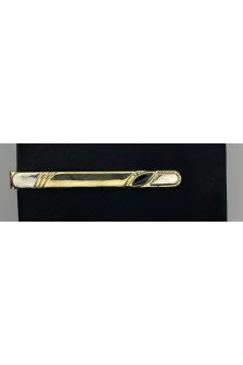 Prendedor de Gravata Adulto-Dourado com Preto 9