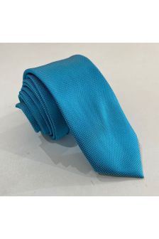 Gravata Semi Slim-Azul Brisa