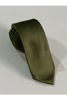 Gravata Semi Slim-Verde Musgo