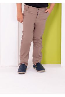 Esporte Fino em Brim Infantil-Café Com Leite-4