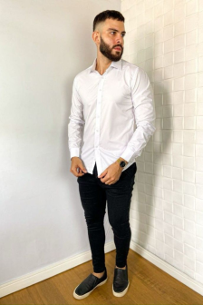 Manga Longa Microfibra Branco