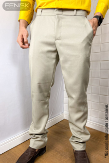 Calça Social Panamá Bege