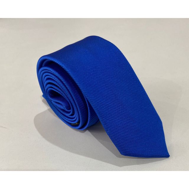 Gravata Semi Slim-Azul Royal