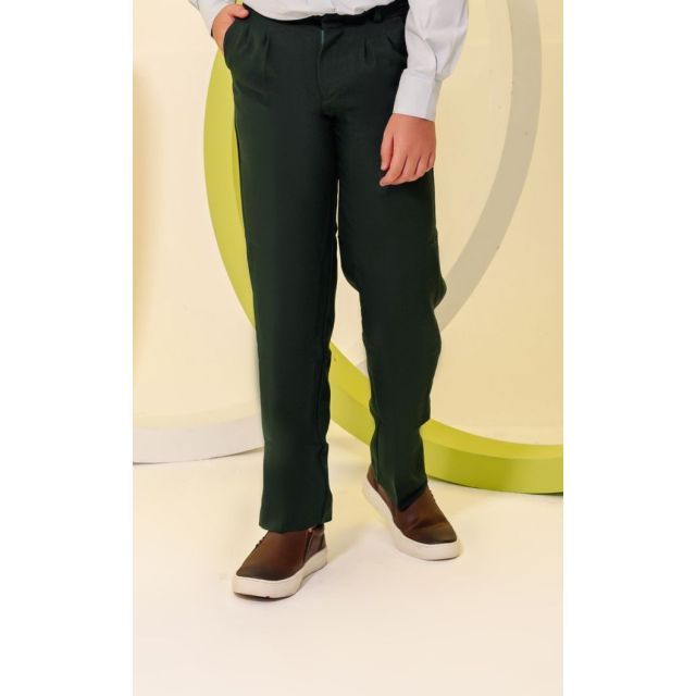 Calça Oxford Infantil-Verde Militar-4